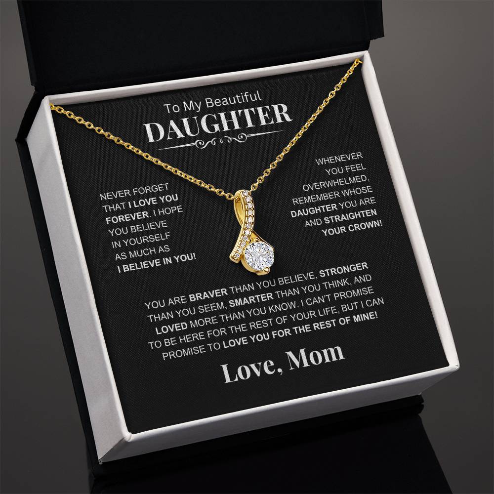 To My Beautiful Daughter -Alluring Beauty Necklace