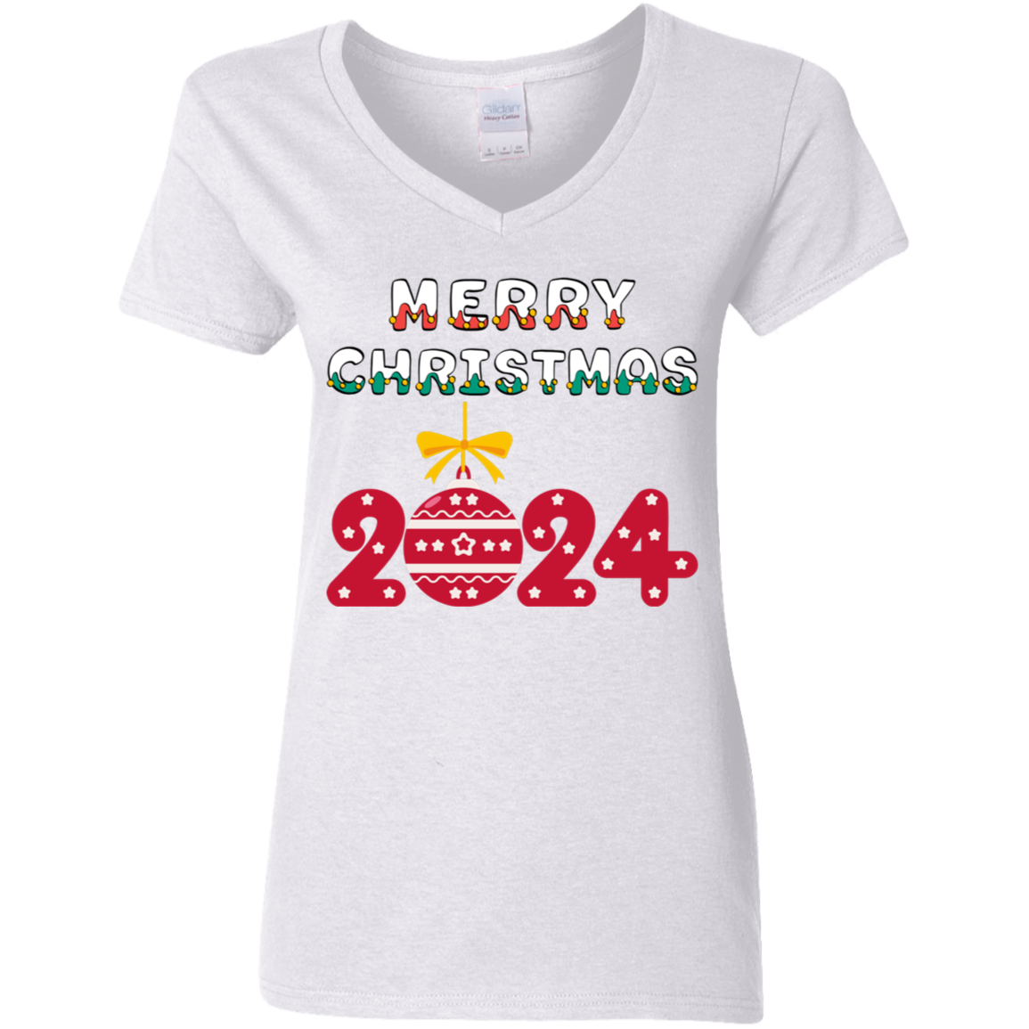 Ladies' 5.3 oz. V-Neck T-Shirt