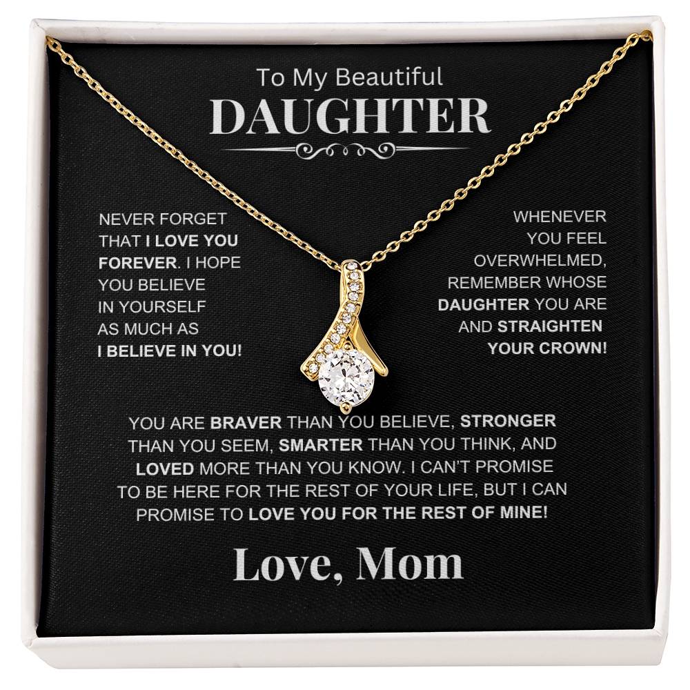 To My Beautiful Daughter -Alluring Beauty Necklace