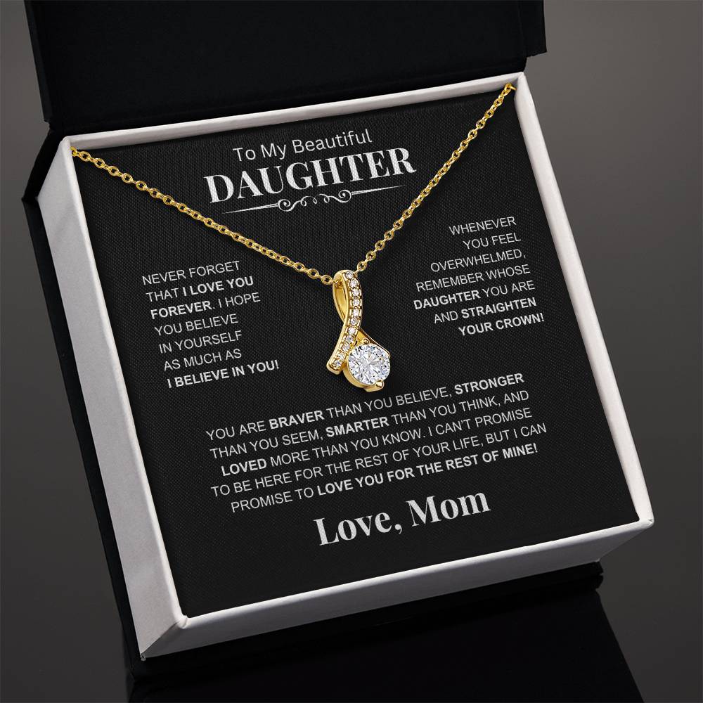 To My Beautiful Daughter -Alluring Beauty Necklace