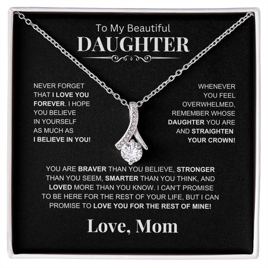 To My Beautiful Daughter -Alluring Beauty Necklace