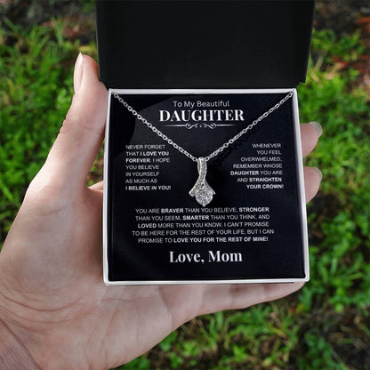 To My Beautiful Daughter -Alluring Beauty Necklace