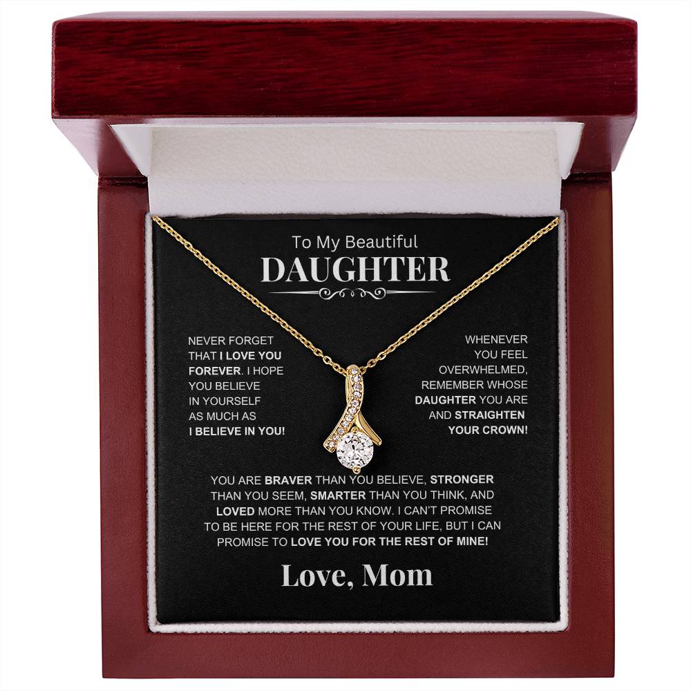 To My Beautiful Daughter -Alluring Beauty Necklace