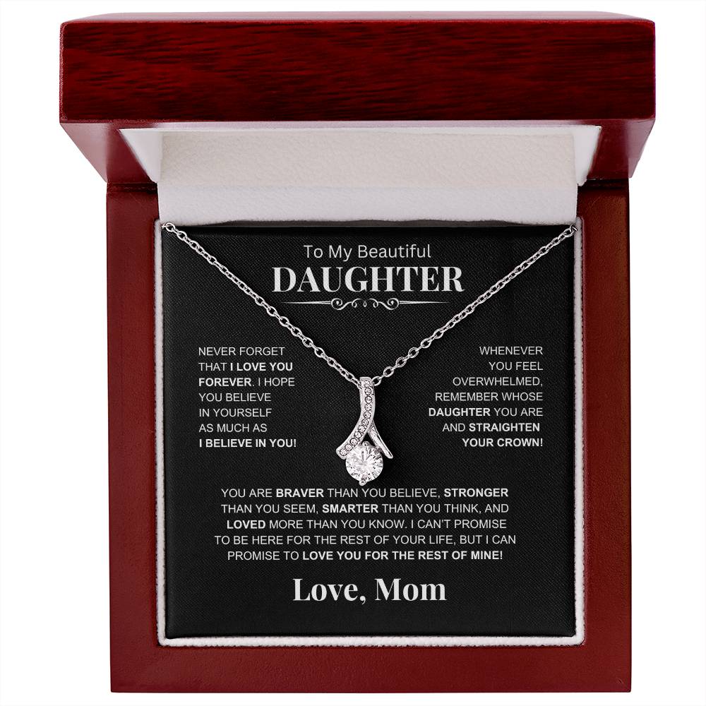 To My Beautiful Daughter -Alluring Beauty Necklace