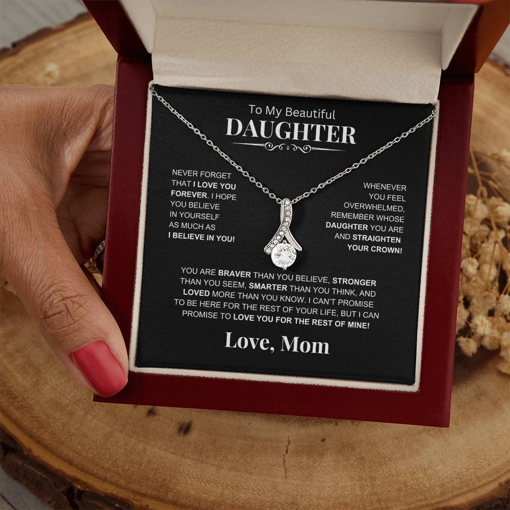 To My Beautiful Daughter -Alluring Beauty Necklace