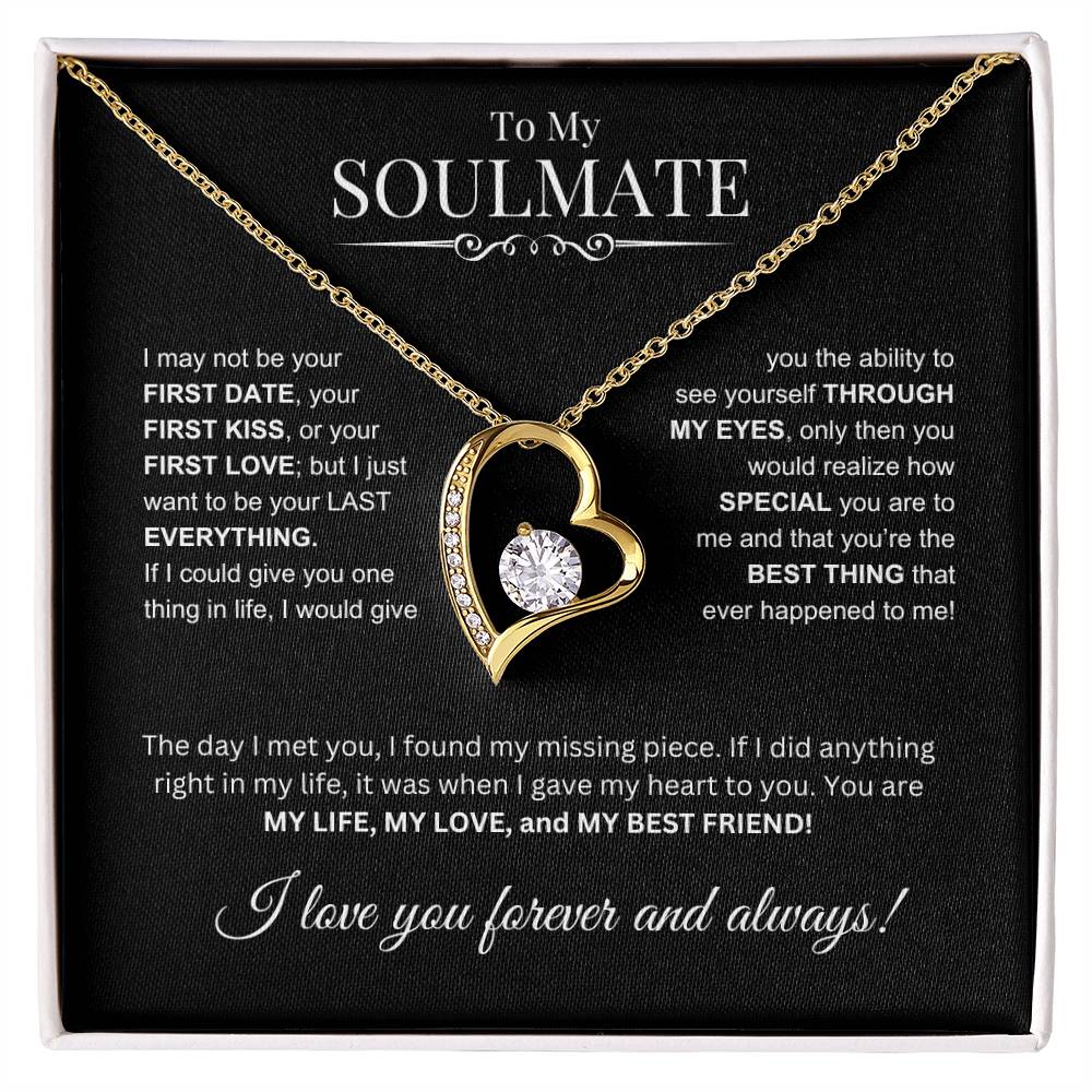 To My Soulmate -Forever Love Necklace